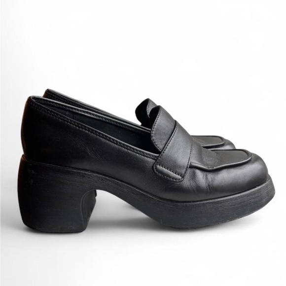 Camper Black Leather Thelma Loafer Shoe Size 38 - Picture 3 of 7